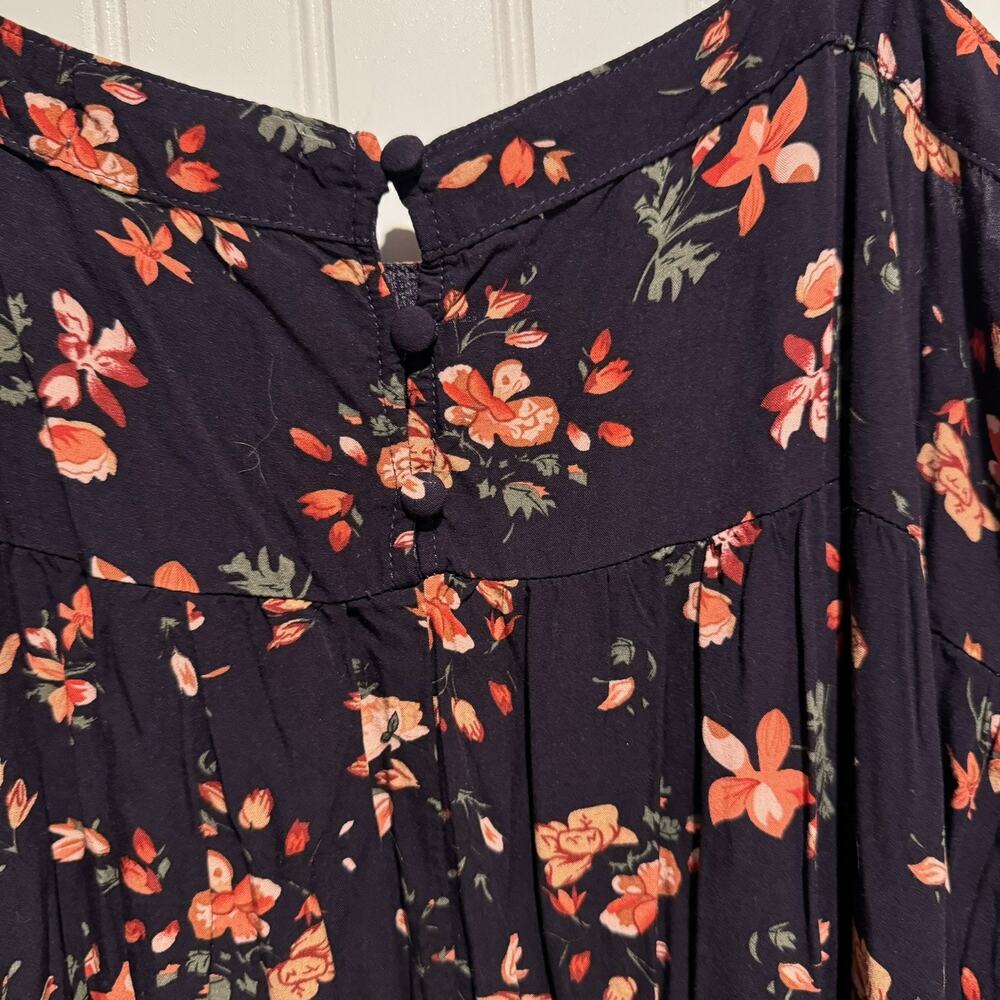 Natural Life Purple Floral Cami Dress Maxi Length Size Medium - Picture 9 of 9